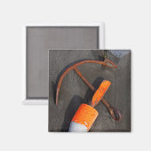 Rusty Anchor and Buoy am Strand Magnet (Vorderseite/Rückseite)