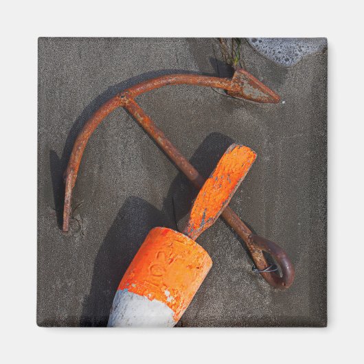 Rusty Anchor and Buoy am Strand Magnet (Vorne)