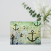 Rusty Anchors Artwork Postkarte (Stehend Vorderseite)