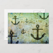 Rusty Anchors Artwork Postkarte (Vorne/Hinten)