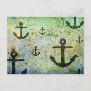 Rusty Anchors Artwork Postkarte