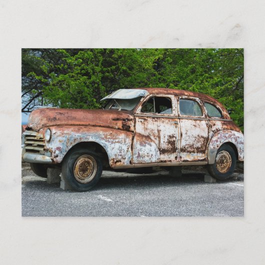 Rusty Antique Car Postkarte (Vorderseite)