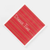 Rusty Barn Red Stripe Serviette (Ecke)