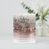 Rusty Bells Holly Berries Postkarte (Stehend Vorderseite)