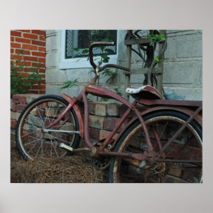 Rusty Bicycle Poster