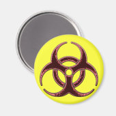 Rusty Bio Hazard Symbol Magnet (Vorderseite/Rückseite)