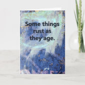 Rusty Birthday Karte (Vorderseite)