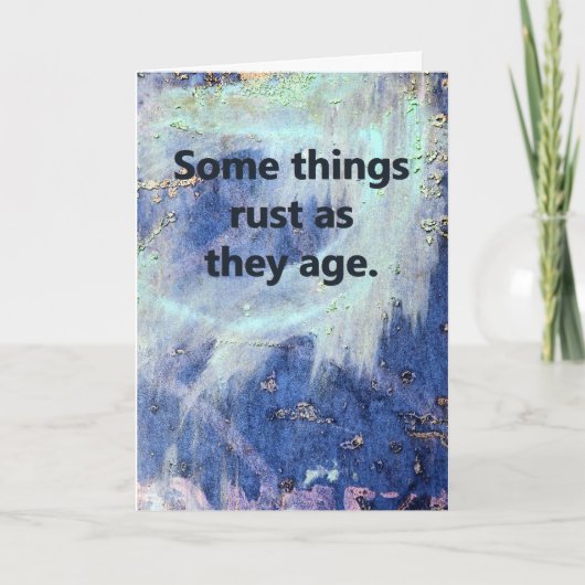 Rusty Birthday Karte (Vorderseite)