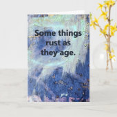 Rusty Birthday Karte (Gelbe Blume)