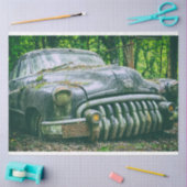 Rusty Black Car Vintag 20x30 Decoupage Seidenpapier (Basteln)