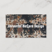 Rusty Black Metal Grunge Hintergrund Visitenkarte (Vorderseite)