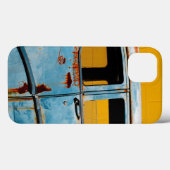 Rusty Blue Car und Yellow Wall Case-Mate iPhone Hülle (Rückseite (Horizontal))