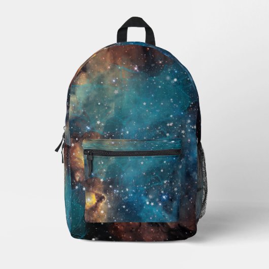 Rusty Blue Cloud Nebula Bedruckter Rucksack (Vorderseite)