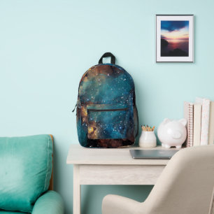 Rusty Blue Cloud Nebula Bedruckter Rucksack