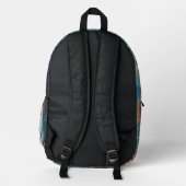 Rusty Blue Cloud Nebula Bedruckter Rucksack (Rückseite)