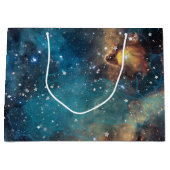 Rusty Blue Cloud Nebula Große Geschenktüte (Vorderseite)