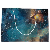 Rusty Blue Cloud Nebula Große Geschenktüte (Rückseite)