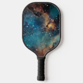 Rusty Blue Cloud Nebula Pickleball Schläger (Rückseite)