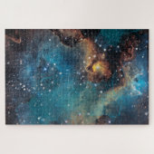 Rusty Blue Cloud Nebula Puzzle (Horizontal)