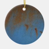 Rusty Blue Hintergrund Keramikornament (Vorne)
