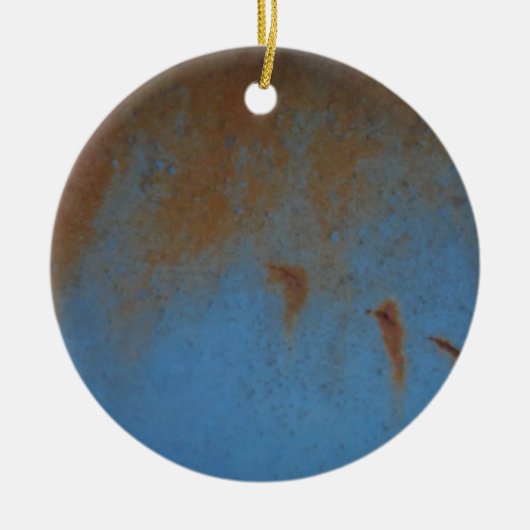 Rusty Blue Hintergrund Keramikornament (Vorne)