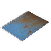Rusty Blue Hintergrund Notizblock (Linke Seite)