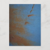 Rusty Blue Hintergrund Postkarte (Vorderseite)