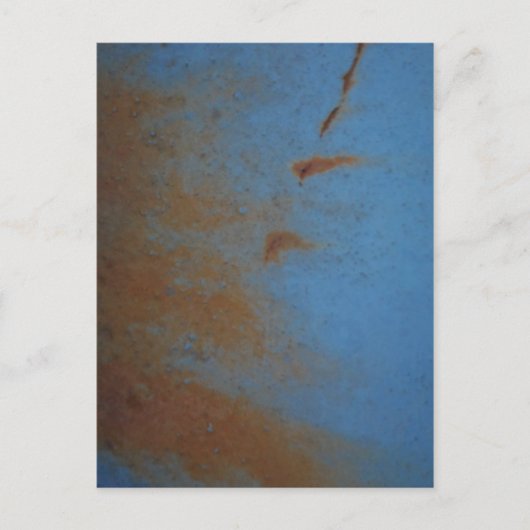 Rusty Blue Hintergrund Postkarte (Vorderseite)