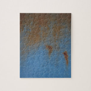 Rusty Blue Hintergrund Puzzle