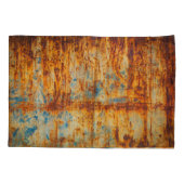 Rusty Blue Metal Textur Kissenbezug (Rückseite)