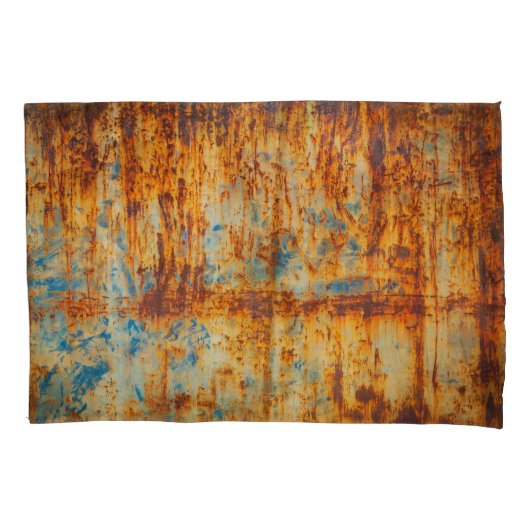 Rusty Blue Metal Textur Kissenbezug (Vorderseite)