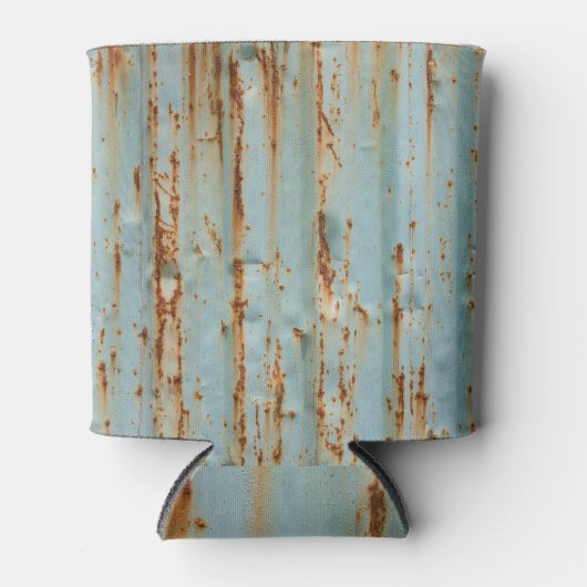 Rusty Blue Painted Metal Texture Dosenkühler (Vorderseite)