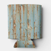 Rusty Blue Painted Metal Texture Dosenkühler (Rückseite)