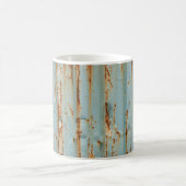 Rusty Blue Painted Metal Texture Kaffeetasse (Mittel)