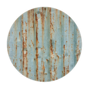 Rusty Blue Painted Metal Texture Schneidebrett