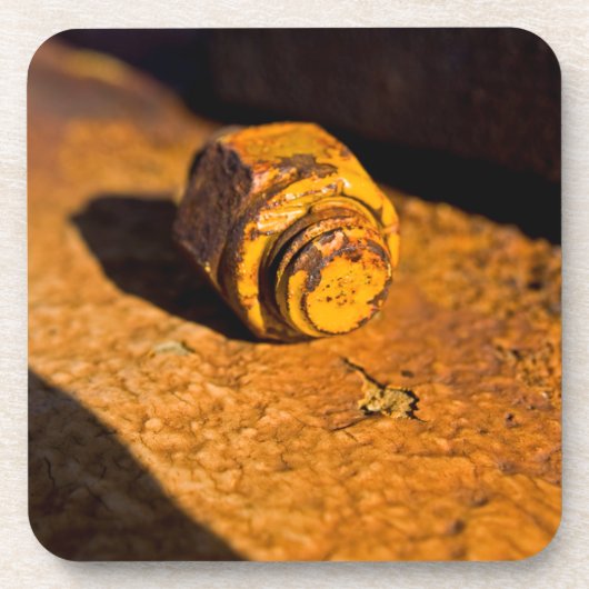 Rusty Bolt & Nut Untersetzer (Vorderseite)