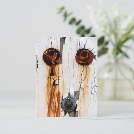 Rusty Bolts Nuts and Peeling Paint - FUNNY Postkarte (Stehend Vorderseite)