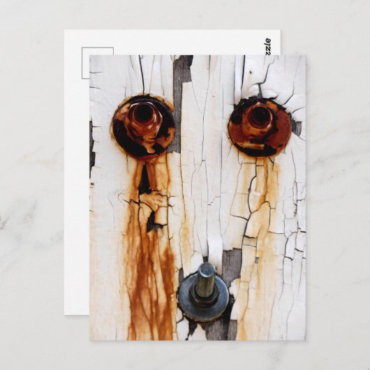 Rusty Bolts Nuts and Peeling Paint - FUNNY Postkarte (Vorne/Hinten)