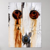 Rusty Bolts Nuts Peeling Paint Poster (Vorne)