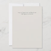 Rusty Bronze Leaf Hochzeit Einladung (Rückseite)