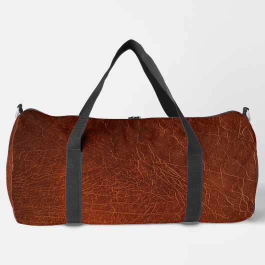 Rusty Brown Imitats Leather Duffle Bag (Vorderseite)
