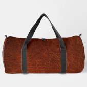 Rusty Brown Imitats Leather Duffle Bag (Rückseite)