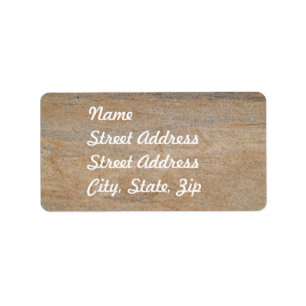 Rusty Brown Marble Address Aufkleber Adressaufkleber