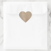 Rusty Brown Marble Heart Sticker (Tasche)