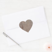 Rusty Brown Marble Heart Sticker (Umschlag)