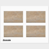 Rusty Brown Marble Rectangle Sticker (Blatt)