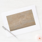 Rusty Brown Marble Rectangle Sticker (Umschlag)