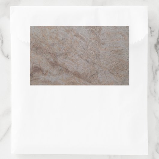 Rusty Brown Marble Rectangle Sticker (Tasche)