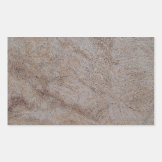 Rusty Brown Marble Rectangle Sticker (Vorderseite)
