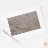 Rusty Brown Marble Rectangle Sticker (Umschlag)
